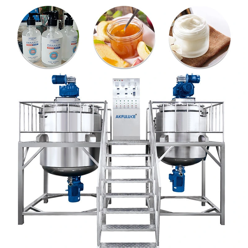 Vacuum Homogenizing Emulsifying Mixer Liquid Soap Paste Shaving Cream Making Emulsifier Machine for Cosmetic